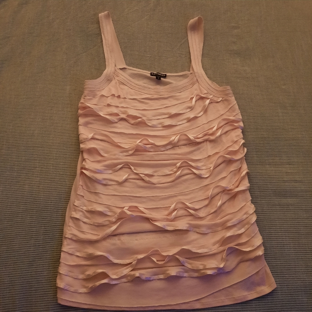 Express Ruffled Light Pink Cami